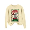 thumbnail image 5 of Karight Ugly Christmas Sweaters for Women, Santa Graphic Crewneck Long Sleeves Knit Pullover Tops Soft Warm Sweatshirts, 5 of 9