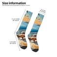 thumbnail image 2 of Cauagu Coastal Style Garden Villa Print Women's Men's Ankle Socks 1-pack Casual Athletic Socks for Unisex Adult Moisture-Wicking Socks for Daily Wear/Running/Sport, 2 of 8