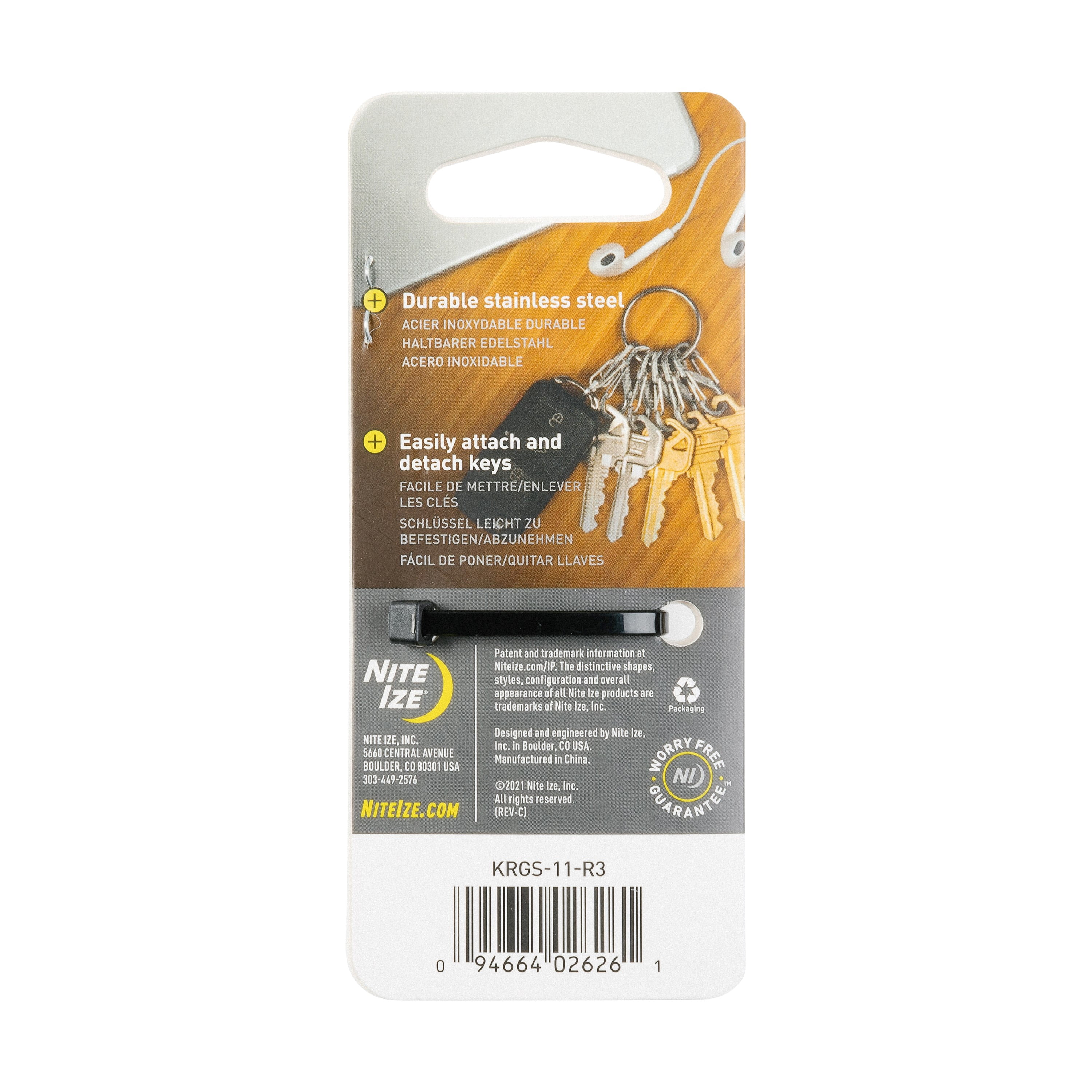 Nite Ize KeyRing Steel S-Biner - 2 Count (2 Pack)