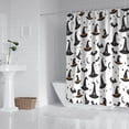 thumbnail image 2 of Halloween Witch Hats and Bats Shower Curtain 72"x72" ,Bathroom Decorative Shower Curtains Set with 12 Hooks,Modern Waterproof Washable Shower Curtain, 2 of 6