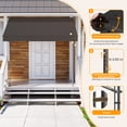 thumbnail image 4 of HOMEDEMO Manual Retractable Awning, 59"W x 118"H Retractable Side Bar 47-59", NO Drilling Awings for Backyard Garden Porch Outside Carbon gray, 4 of 7
