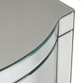 thumbnail image 6 of Noble House Roxie 3-Drawer Modern Glass Side Table in Mirrored, 6 of 9