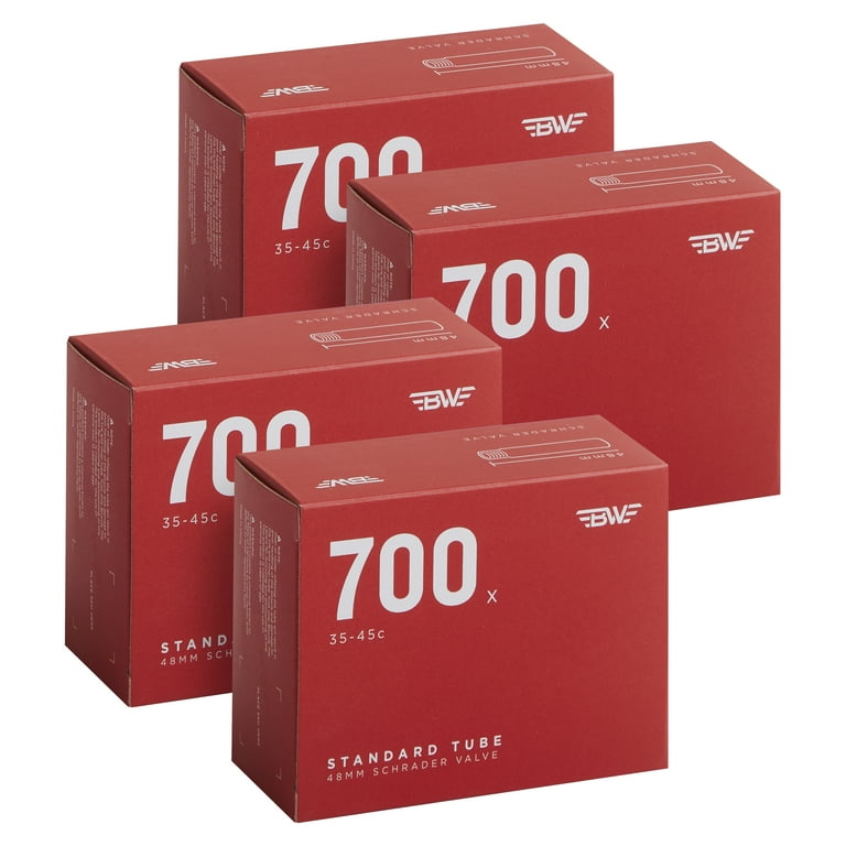 BW Bicycle Inner Tube 700 x 35 45C 48mm Schrader Valve 4