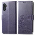 thumbnail image 4 of for Samsung Galaxy A13 5G Case, Dteck Galaxy A13 5G Wallet case,PU Leather Case Flower Pattern Embossed Purse Kickstand Flip Cover Card Holders Hand Strap for Samsung Galaxy A13 5G,Purple, 4 of 4