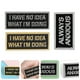 thumbnail image 4 of 3 broches de aleación con esmalte creativo con fuentes en inglés para bolsos y ropa., 4 of 6