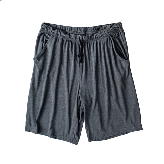 WILLBEST Pantalones Cortos Casuales para Hombre, Pantalones Cortos de Pijama de Rayón para Dormir, Pantalones Suaves y Cómodos.