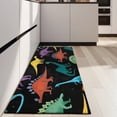 thumbnail image 4 of Colorful Dinosaurs Galaxy Pattern Kitchen Rug Mat,Kitchen Runner Rugs Non Skid Washable,Decorative Kitchen Floor Mats for Kitchen,Sink,Laundry,17"X47", 4 of 5