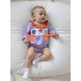 thumbnail image 6 of BemeyourBBs Baby Girl Romper Long Sleeve Football Embroidery Plaid Bodysuit, 6 of 9