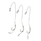 thumbnail image 5 of 3 piezas de aparejos de pelo con púas tamaño 6 # 8 # 10 # 12 # aparejos de anzuelos aparejos Baoblaze Aparejos de pesca, 5 of 6