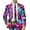 Purple, variant on Toimothcn Suit Jacket For Men Romantic Valentine Day Love Heart Printed Blazers Oversized Warm Slim Fit One Button Funny Festival Performance Suit Jacket Comfy Men's Clothing