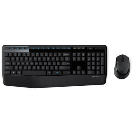 Logitech MK345 Wireless Combo with Full-Size Keyboard and Right-Handed Mouse - (Best Wireless Keyboard And Mouse Combo For Windows 7)