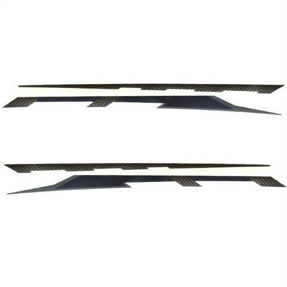 Chaparral Boat Graphic Decals 14.01093 | H2O Black Stickers (Set of 4)