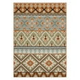 thumbnail image 3 of SAFAVIEH Veranda Dogon Southwestern Indoor/Outdoor Area Rug, 4' x 5'7", Green/Terracotta, 3 of 10