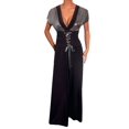thumbnail image 2 of Funfash Plus Size Clothing for Women Made in USA Pants Corset Black Silver Gray Jumper Jumpsuit Palazzo Flare Gaucho Pantsuit One piece XL X-Large ?, 2 of 5