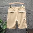 thumbnail image 5 of Fgvctg Men's Shorts Elastic Waist Casual Stretch Cargo Short Dressy Summer Travel Relaxed-Fit Workout Shorts Plus Size Waistband Pants with Pockets,Khaki,2XL, 5 of 5