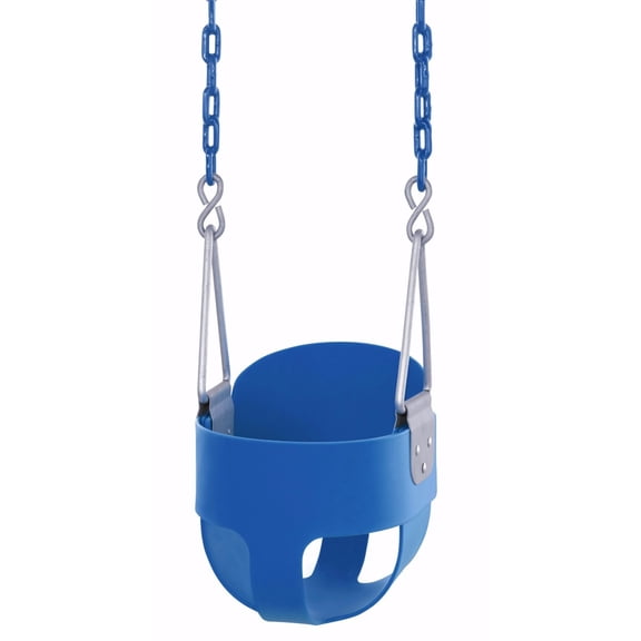 Machrus Swingan Cool Disc Swing With Adjustable Rope - Fully Assembled - Blue