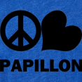 thumbnail image 2 of CafePress - FIN Peace Love Papillon - Cute Infant Baby Football Bodysuit, 2 of 3