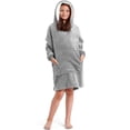 thumbnail image 2 of Snuggaroo Boys Girls Children's Soft Fleece Oversized Hooded Wearable Blanket 6-14 Years, 2 of 2