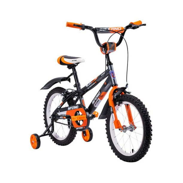 Bicicleta Infantil Unibike rodada 16 con ruedas de entrenamiento