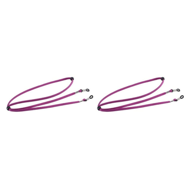 maskred Stretchy Universal Eyeglass Strap Non- for Slip Eyewear Retainer for Sports Purple 26.77 Inch 2Set