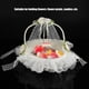 thumbnail image 1 of Cesta de boda decorativa, romántica cesta de encaje para niña de las flores, cesta de flores para boda, ultrasensible, 1 of 12