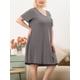 thumbnail image 2 of Camisón de mujer Agnes Orinda MancorRode dormir Pijamas Dde San Valentín Gris oscuro XXL, 2 of 6