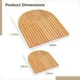 thumbnail image 4 of Tablas de servir decorativas timcorr Bandejas de madera de pino 11,8 x 9,8 pulgadas y 5,9 x 5,9 pulgadas, 4 of 5