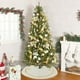 thumbnail image 4 of Falda para Árbol de Navidad de Terciopelo Dorado con Copos de Nieve y Lentejuelas Blancas, 24 y 36 Pulgadas, Decoración Navideña, Base Suave para El Hogar, La Oficina y La Tienda., 4 of 6