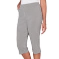 thumbnail image 4 of Alfred Dunner Womens Petite Stretch Stripe Clamdigger Capri Pant, 4 of 4