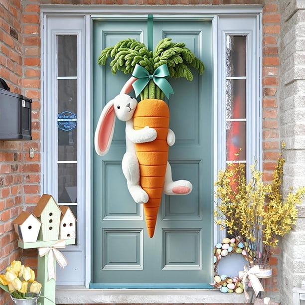 Decoraciones de Pascua, adornos de Pascua, regalos de Pascua, cubierta de puerta de Pascua, festival, fiesta, cortinas de puerta para interior y exterior, banderas de tela colgantes, cubierta de puert
