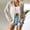 White, variant on BODOAO Womens Fall Cardigan Sweaters V Neck Long Sleeve Button Open Front Knit Sweater Women Oversized Cardigans A Solid Color Lace Knitted with A V Neck and Three Quarter Sleeves for Ladies Black L
