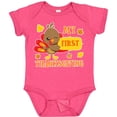 thumbnail image 3 of Inktastic My First Thanksgiving with Turkey and Leaves Boys or Girls Baby Bodysuit, 3 of 5
