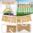 thumbnail image 1 of Mantel -lap Bannière de Printemps avec Cheminée à Fleurs Décoration Maison Ju-te Pend, 1 of 6