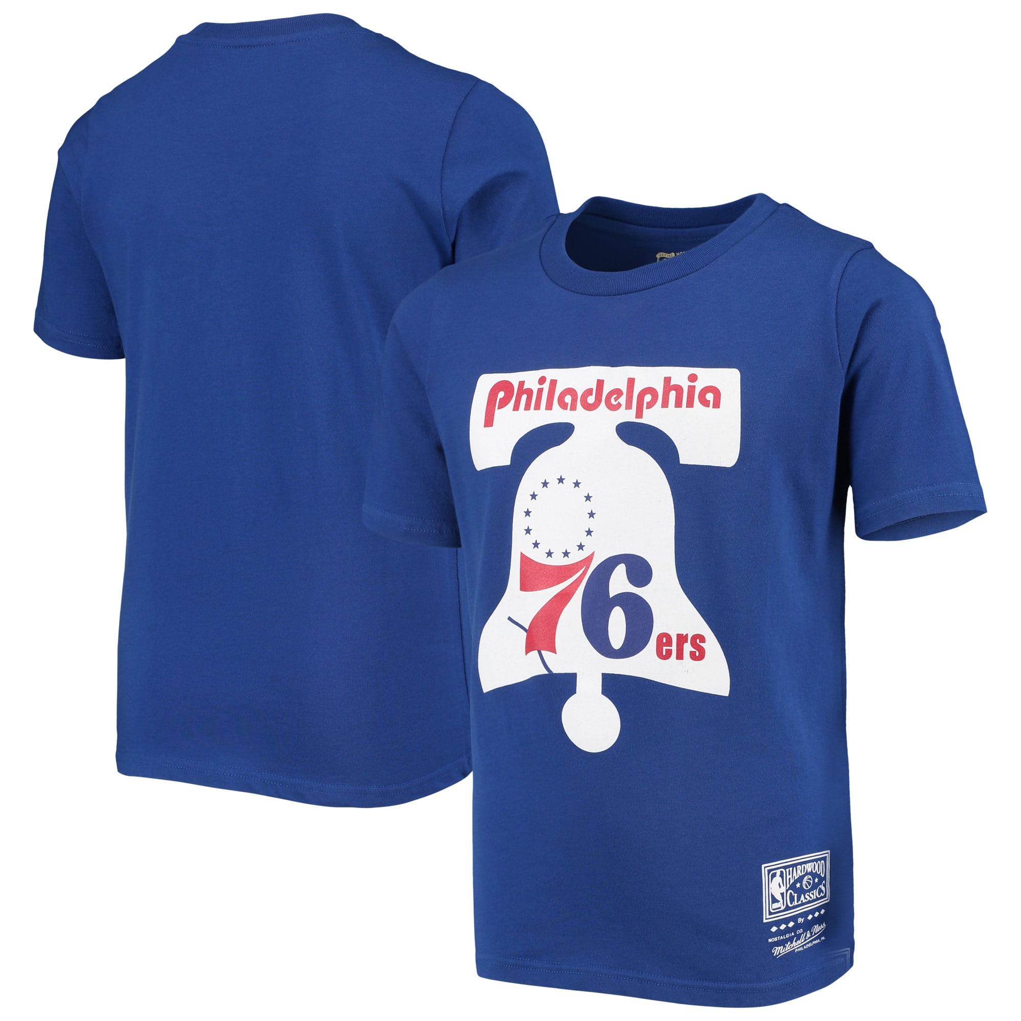 Philadelphia 76ers Mitchell & Ness Youth Hardwood Classics T-Shirt - Royal - Walmart.com 