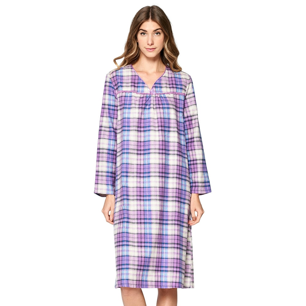 Casual Nights Casual Nights Women's Flannel Floral Long Sleeve