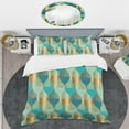 thumbnail image 2 of Designart 'Luxury Retro Drops II' Mid-Century Duvet Cover Set, 2 of 4
