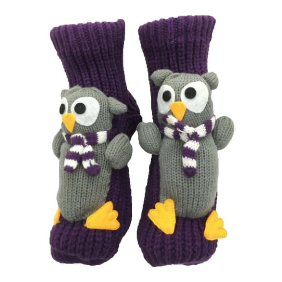 BRGZLK 3D Cartoon Socks Knit Anti Slip Novelty Adult Funny Cute Floor Socks Thickened Winter Warm Christmas Sock, Long Stocking for Christmas Gifts