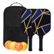 thumbnail image 2 of Juego de 2 de Pickleball portátiles con bolsa de transporte, regalo, raquetas de Pickleball profesionales para interiores y exteriores,, 2 of 7
