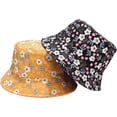 thumbnail image 2 of CoCopeaunts Summer Bucket Hat for Women Small Floral Pattern Basin Hat Double-Sided Wear Sun Caps Outdoor Travel Sunscreen, 2 of 8