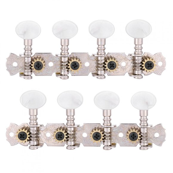 Rdeghly Mandolin Machine Head, Steel + Acrylic + Copper Tuning Pegs, For 8 String Mandolin Tuners