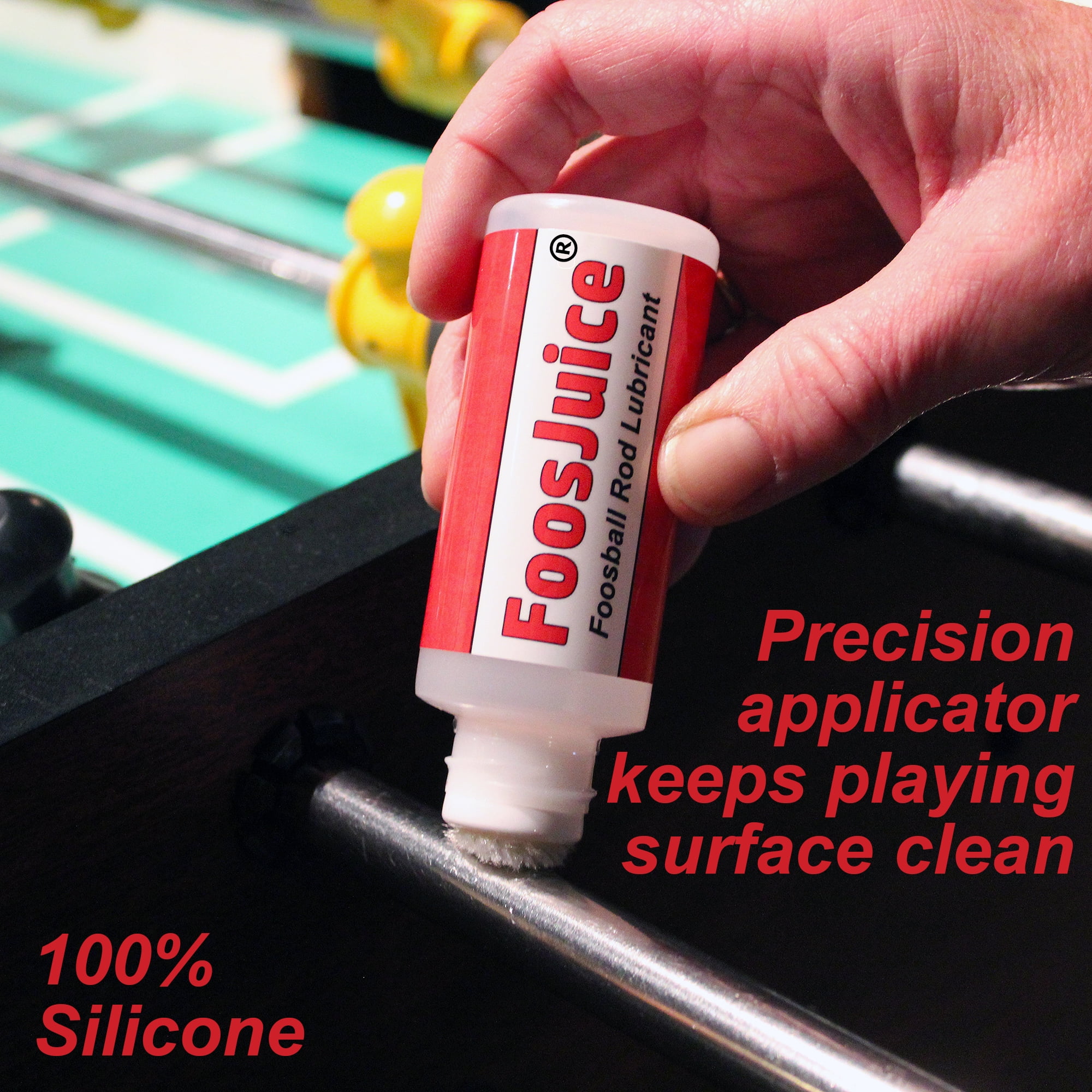Spot On FoosJuice 100 Silicone Foosball Rod Lubricant with Dauber Top  Applicator The Clean and Easy to Use Lube