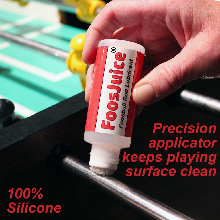 FoosJuice 100% Silicone Foosball Rod Lubricant - Easy to Use, Clean,  Non-Toxic, Odorless, Enhances Play, Long Lasting - Walmart.com