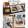 thumbnail image 5 of Large Induction Cooktop Protector Mat Spring Flowers Stove Top Covers for Electric Stove, Vintage Farmhouse Botanical Wildflowers Decorative Stove Burner Cover Mats, Glass Top Stove Cover, 5 of 7