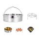 thumbnail image 2 of Billuyoard 3 Pieces/Set Steamer Rack Multifunctional Mirror Cooker Steam Fish Bun Accessories Polished Pressure Basket Meat Type2 NO2, 2 of 6