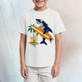 thumbnail image 2 of Gubotare Toddler Boy Short Sleeve Shirt Boys Girls 3D Graphic Printed T-Shirt Crewneck Short Sleeve Tees Sizes 13-14T (White,13-14 Years), 2 of 4