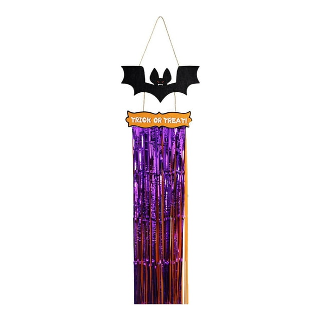 jifeng Panneau Mural Suspendu Halloween Facile à Accrocher Cadeaux Design à Franges