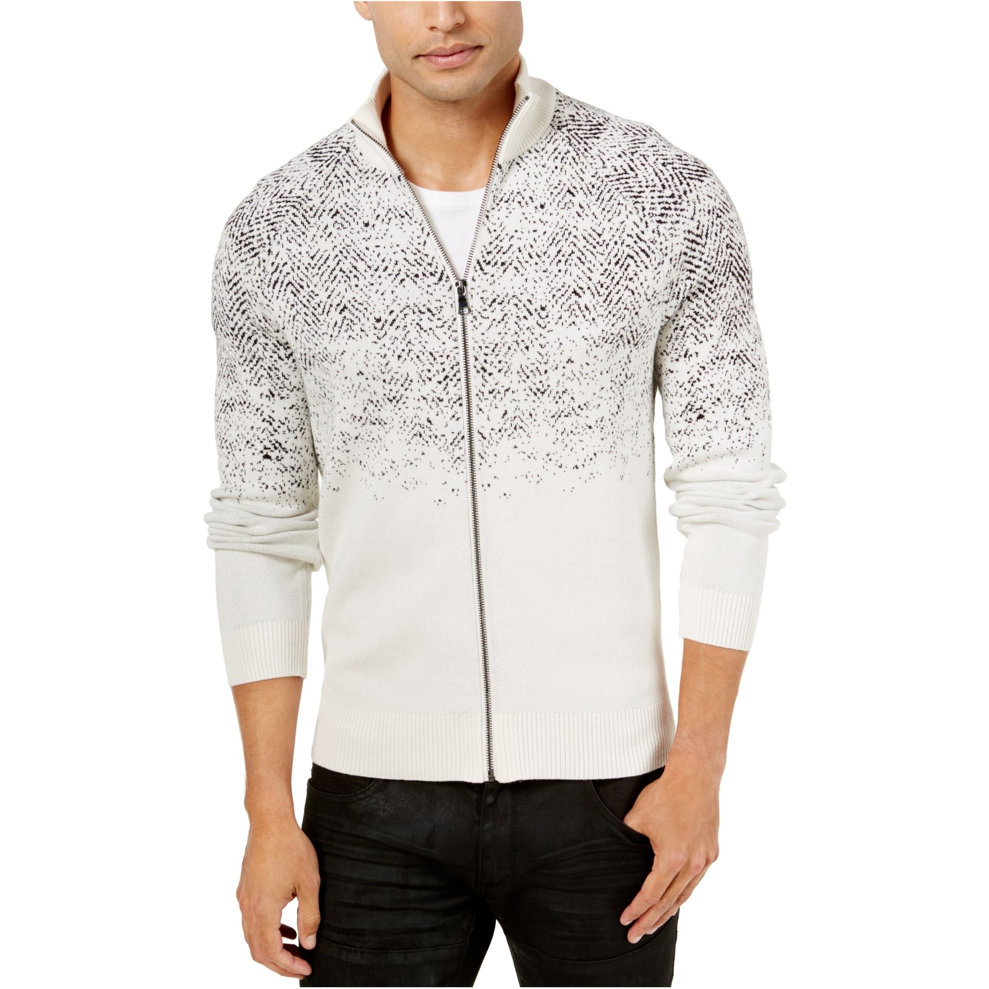 I-N-C Mens Full Zip Cardigan Sweater - Walmart.com