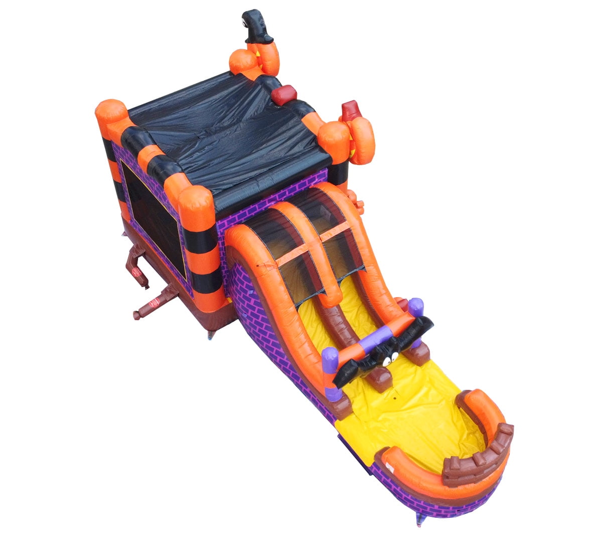 TentandTable Mega Dual Lane Inflatable Water Slide Bounce House Combo with Blower, Halloween