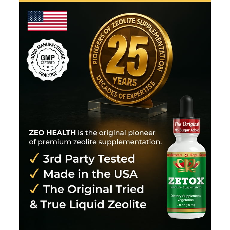 Zeo Health Zeolite Detox Cleanse for Kids and Adults, Raspberry