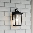 thumbnail image 5 of Quoizel Stoneleigh 1-Light Mottled Black Outdoor Wall Lantern, 5 of 10